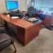 Autumn Maple U/C Suite Bow Front Office Desk w/ Storage